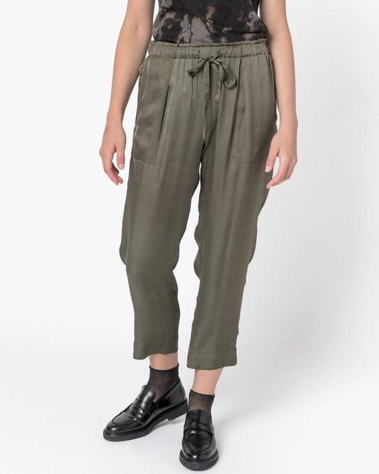 Drawstring Pant in Hunter Green by Raquel Allegra at Mohawk General Store