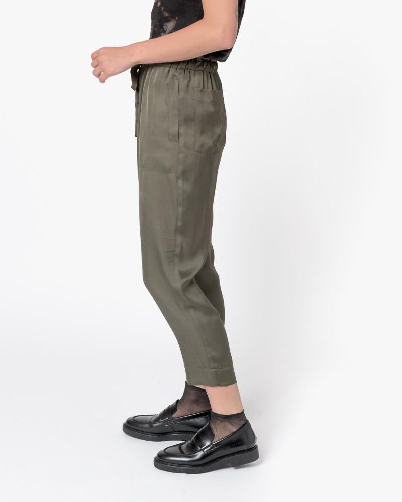 Drawstring Pant in Hunter Green by Raquel Allegra at Mohawk General Store